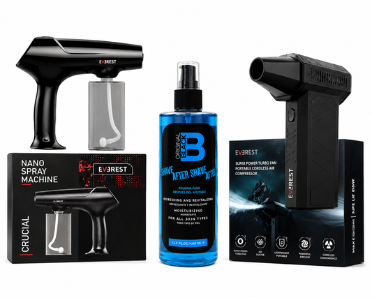 Nano Spray Machine + Soplador Everest + After Shave de regalo